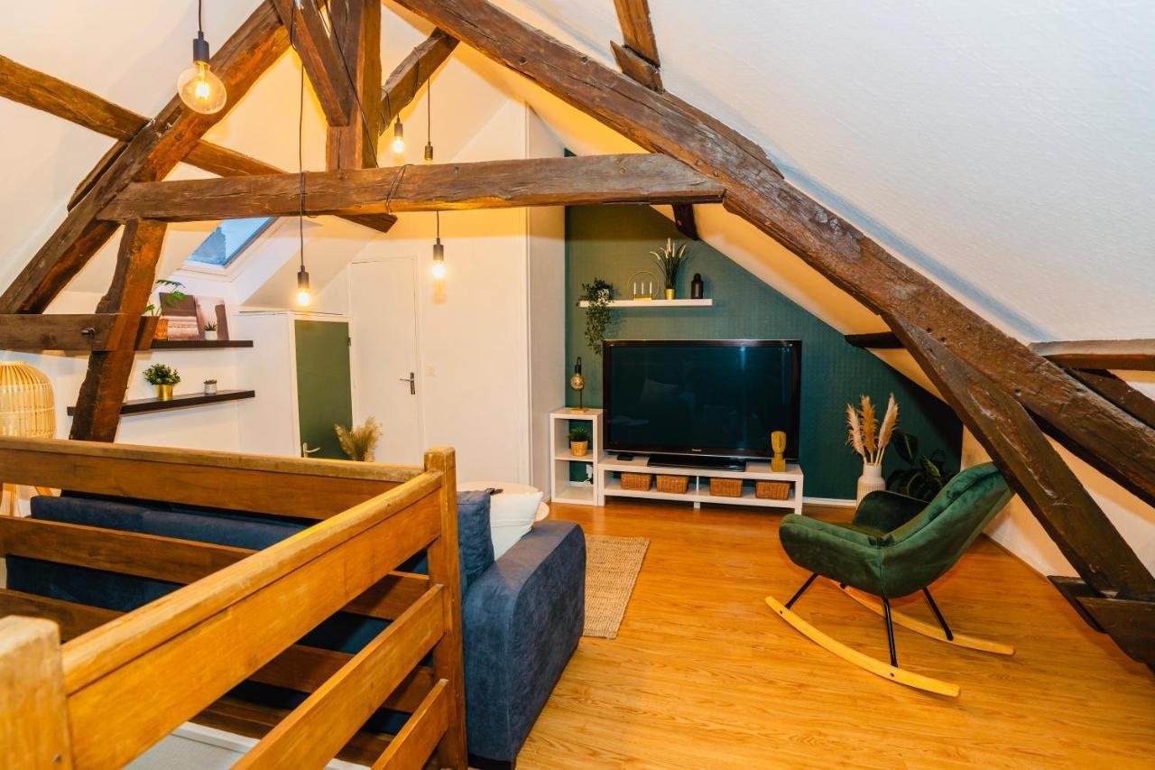 Nid Douillet La Cour Du Dauphin, Vue Cathedrale Imprenable Apartment Лаон Екстериор снимка