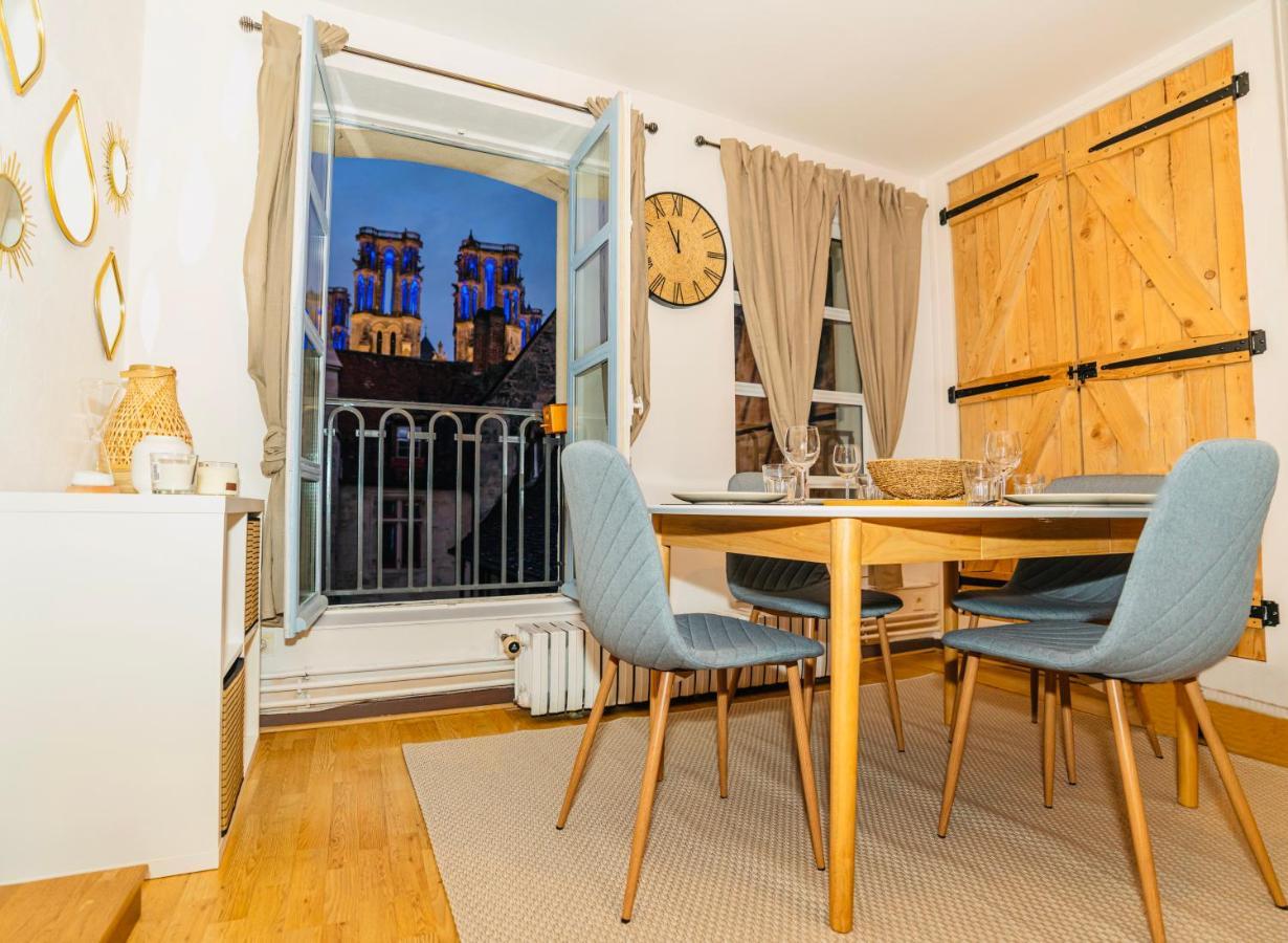 Nid Douillet La Cour Du Dauphin, Vue Cathedrale Imprenable Apartment Лаон Екстериор снимка